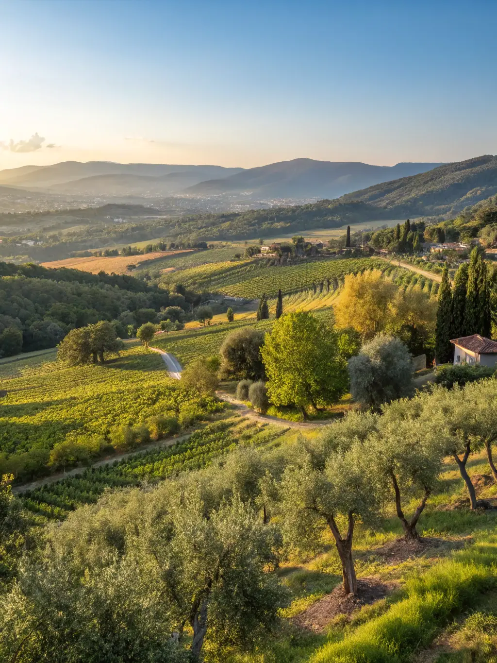 A scenic view of the Roffiac region, showcasing the diverse agro-forest ecosystems that the association helps to preserve.